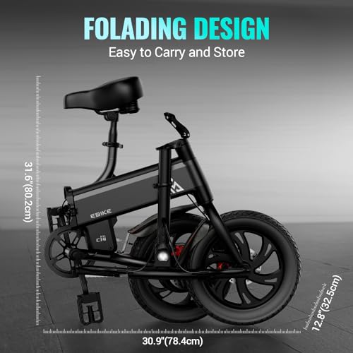 Foldable Electric Bike 14" Pneumatic Tires H514247