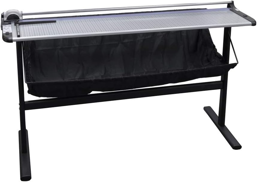 51 Rotary Paper Trimmer with Stand and Fabric Catch Tray, 10 Sheet Capacity H2035