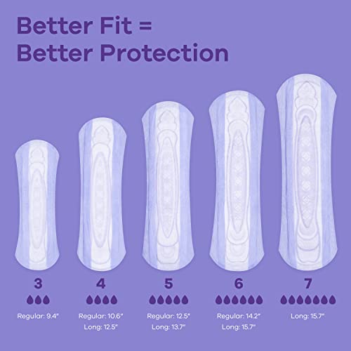 Adult Extra Heavy Long Incontinence Pads, 45 Count x 2 Packs (90 Count total) O692135