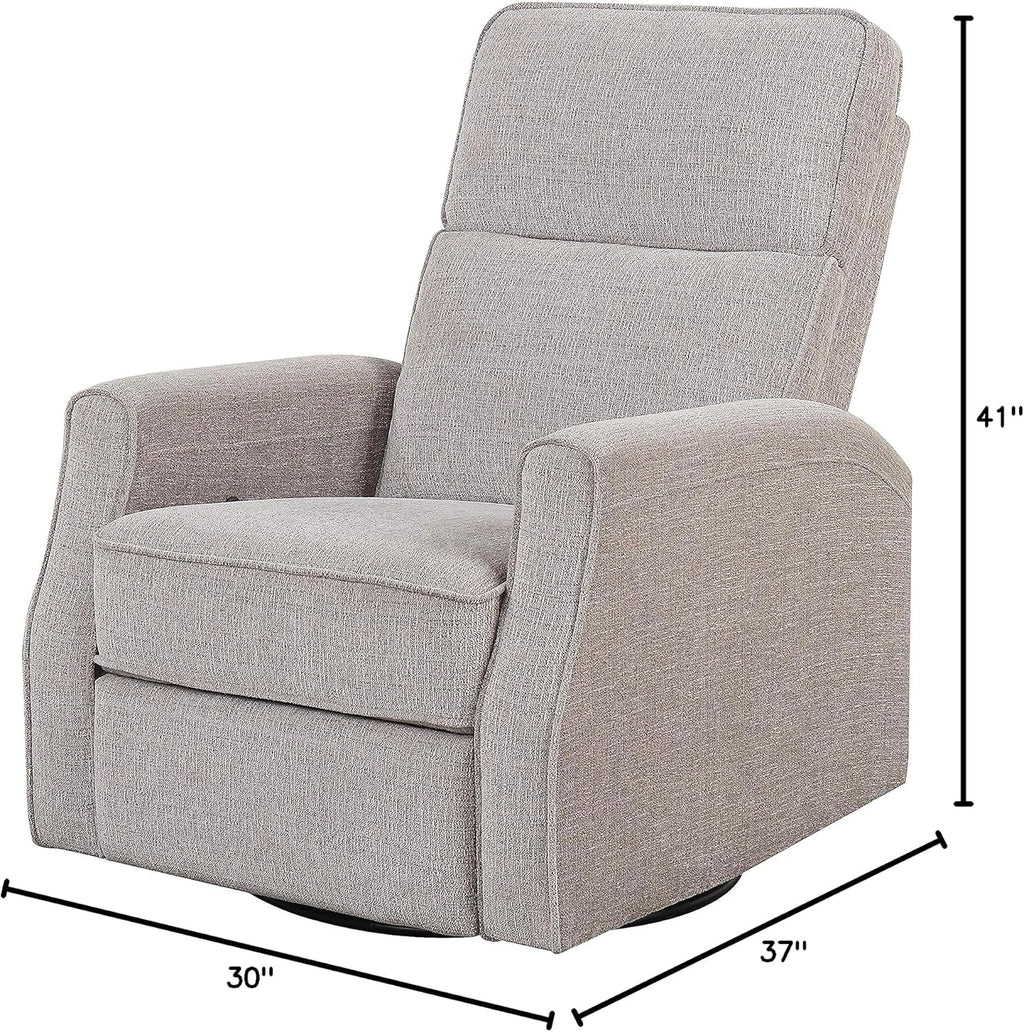Gray Swivel Recliner Glider P7112