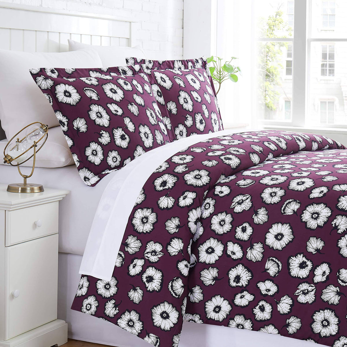 Extra Soft 3 pc. King/California King Purple Duvet Cover Set C2798