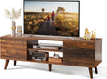 Mid-Century Modern TV Stand with Storage Cabinet J7955