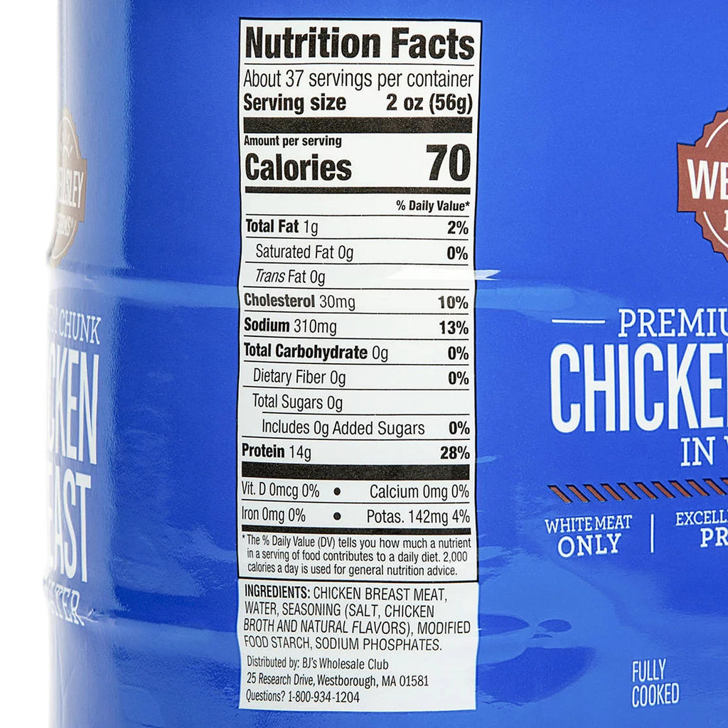 Chunk Chicken Breast in Water 6 Ct. 12.5 oz. L15050