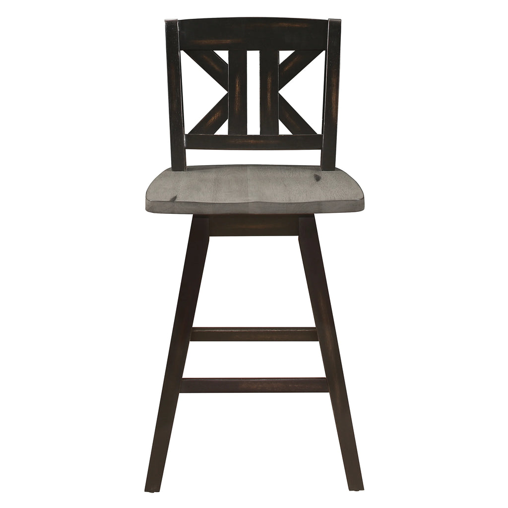 Black Sand-Through Swivel Counter Stool L61544