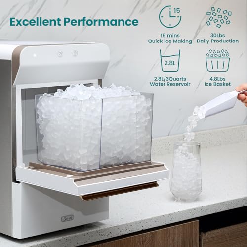 White Countertop Nugget Ice Maker U6067