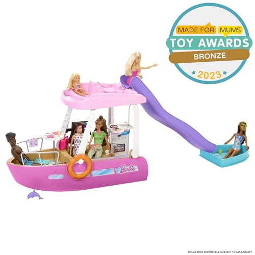 Barbie Toy Boat Playset with 20+ Ocean-Themed Accessories H796972