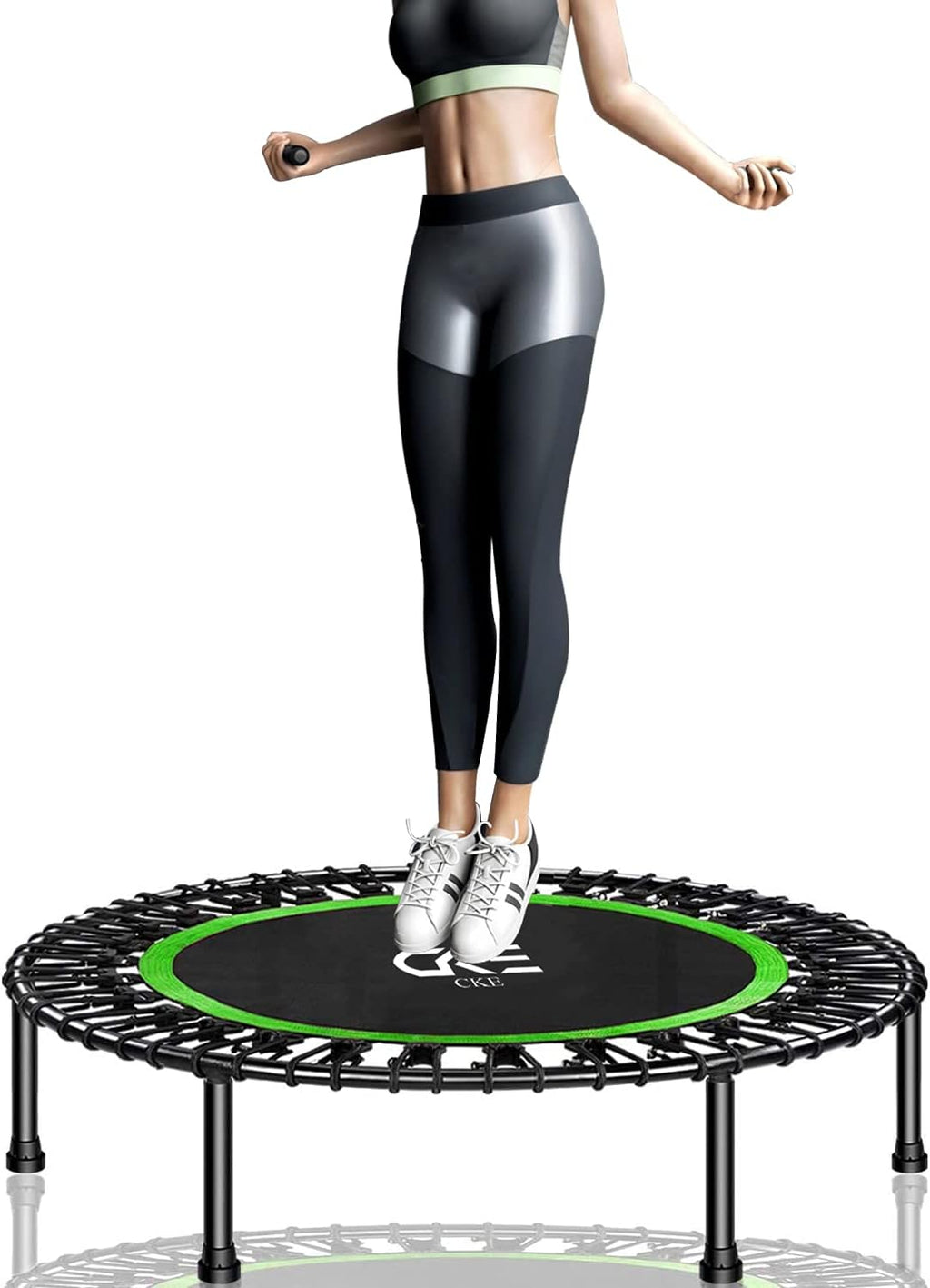 40 Inch Mini Trampoline with Safety Anti-Skid Pads (Light green) R13568