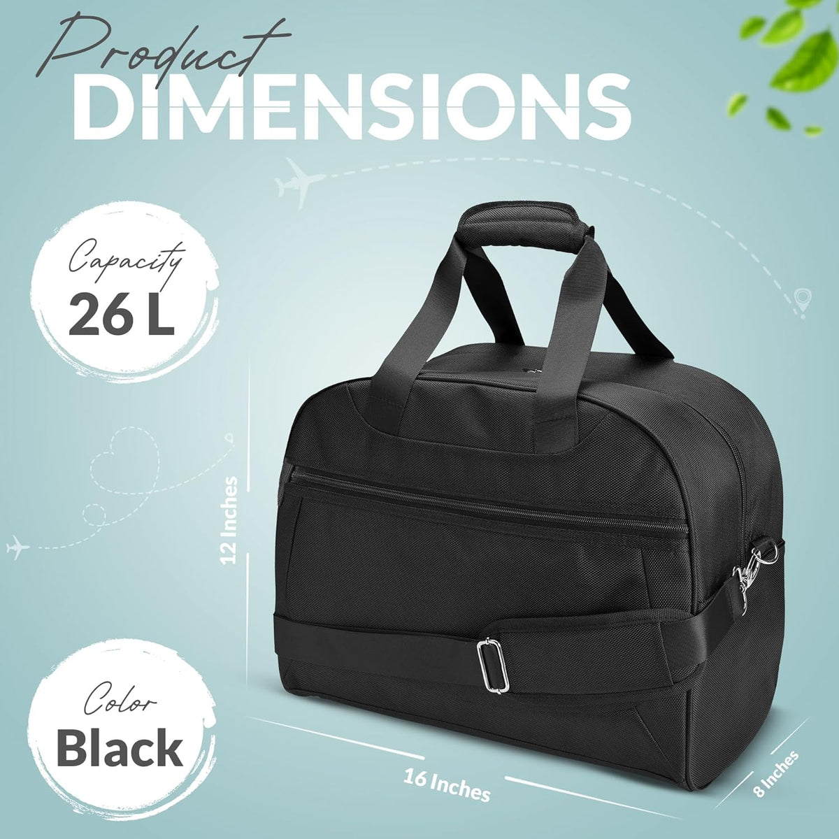 Nylon Underseat Carry-On Duffel Bag G393