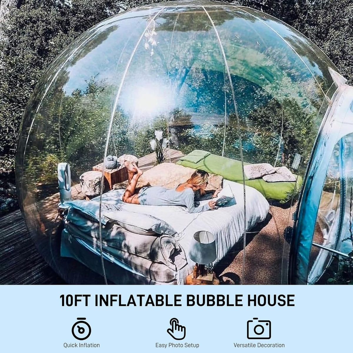 10FT PVC Inflatable Bubble Tent O2999