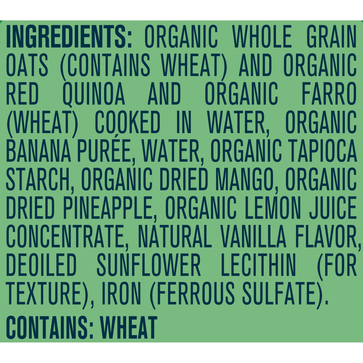 Organic Baby Oatmeal, Tropical Fruits, 4.5 oz (Pack of 8) G999