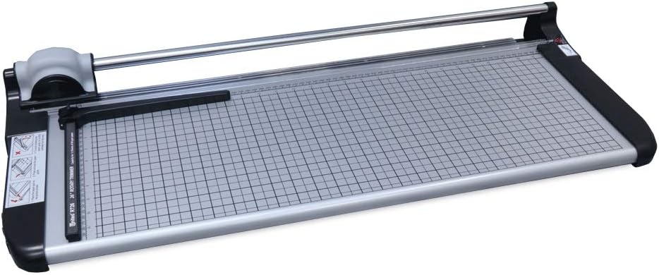 51 Rotary Paper Trimmer with Stand and Fabric Catch Tray, 10 Sheet Capacity H2035