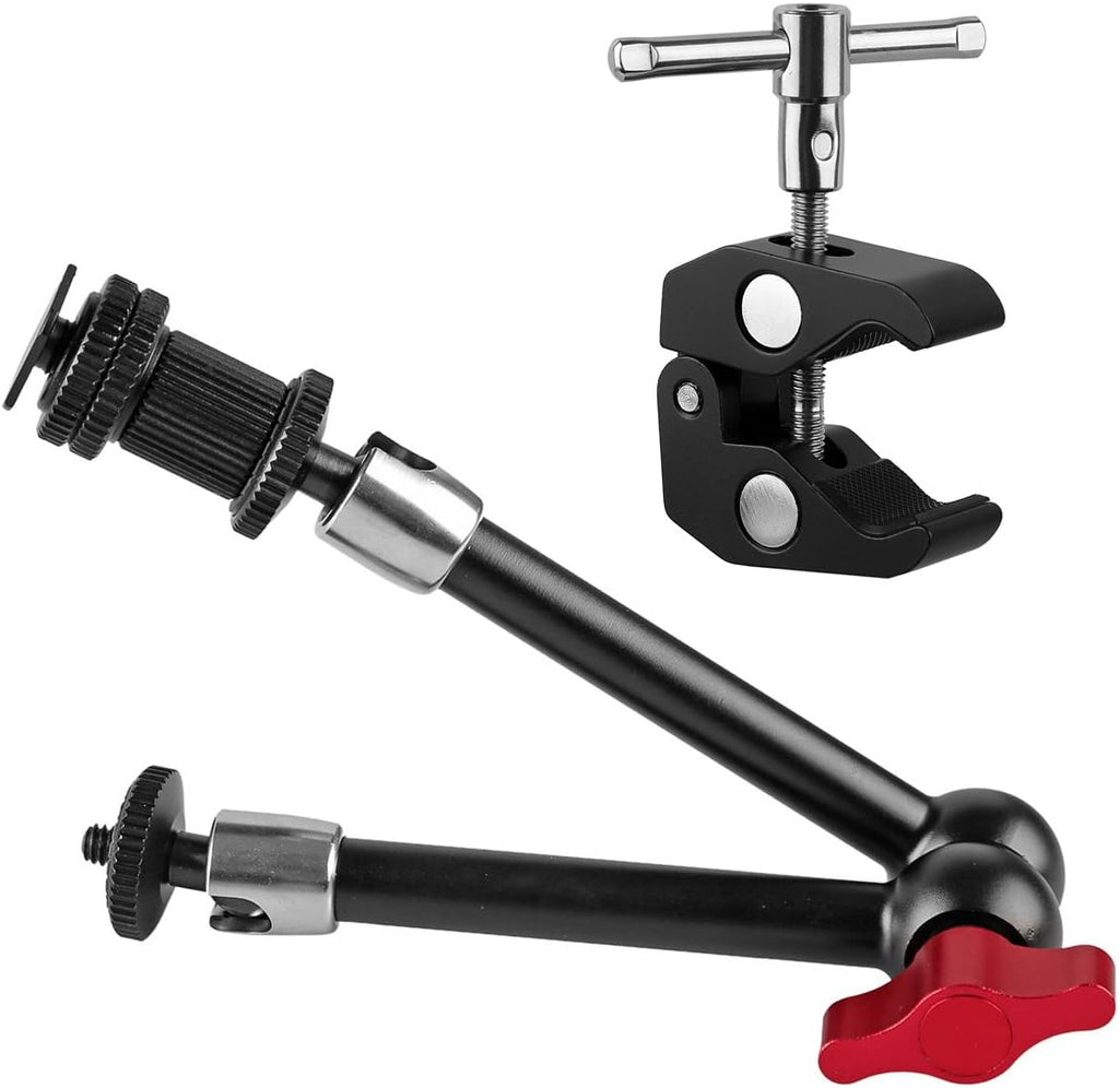 11 inch Adjustable Articulating Friction Magic Arm & Large Super Clamp X76626