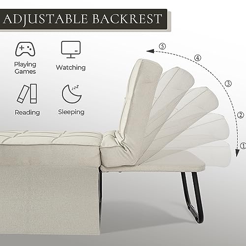 Gray Convertible Chair Bed Sleeper Sofa Y989981