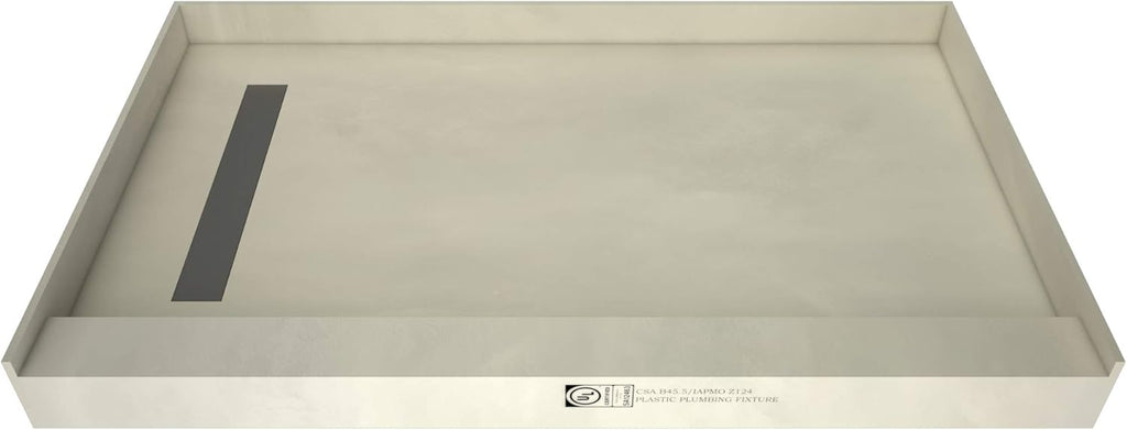 60" x 30" Shower Pan Kit with Left Drain O317