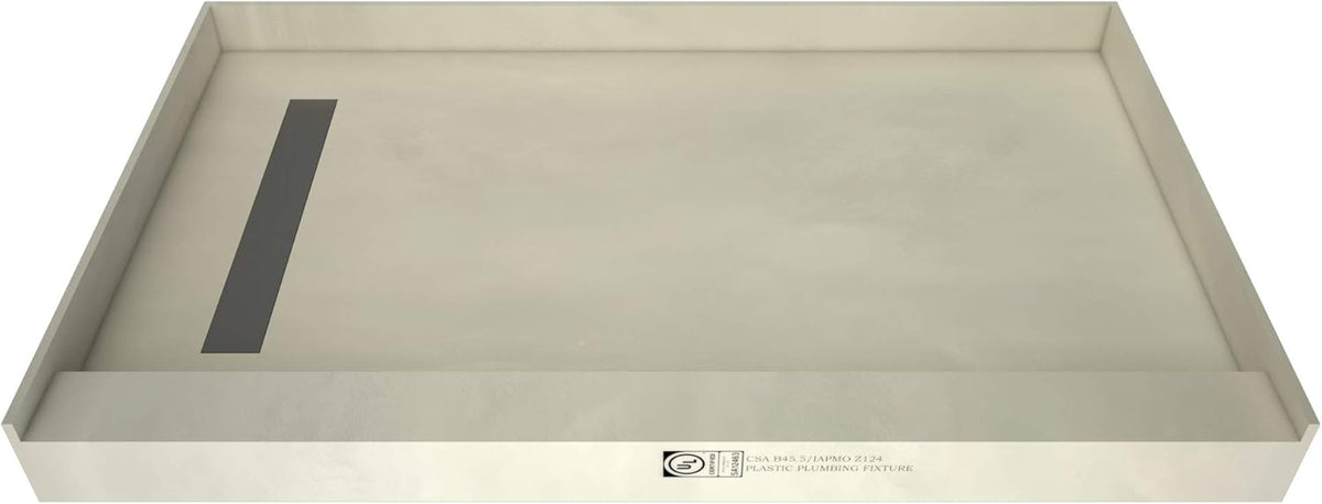 60" x 30" Shower Pan Kit with Left Drain O317