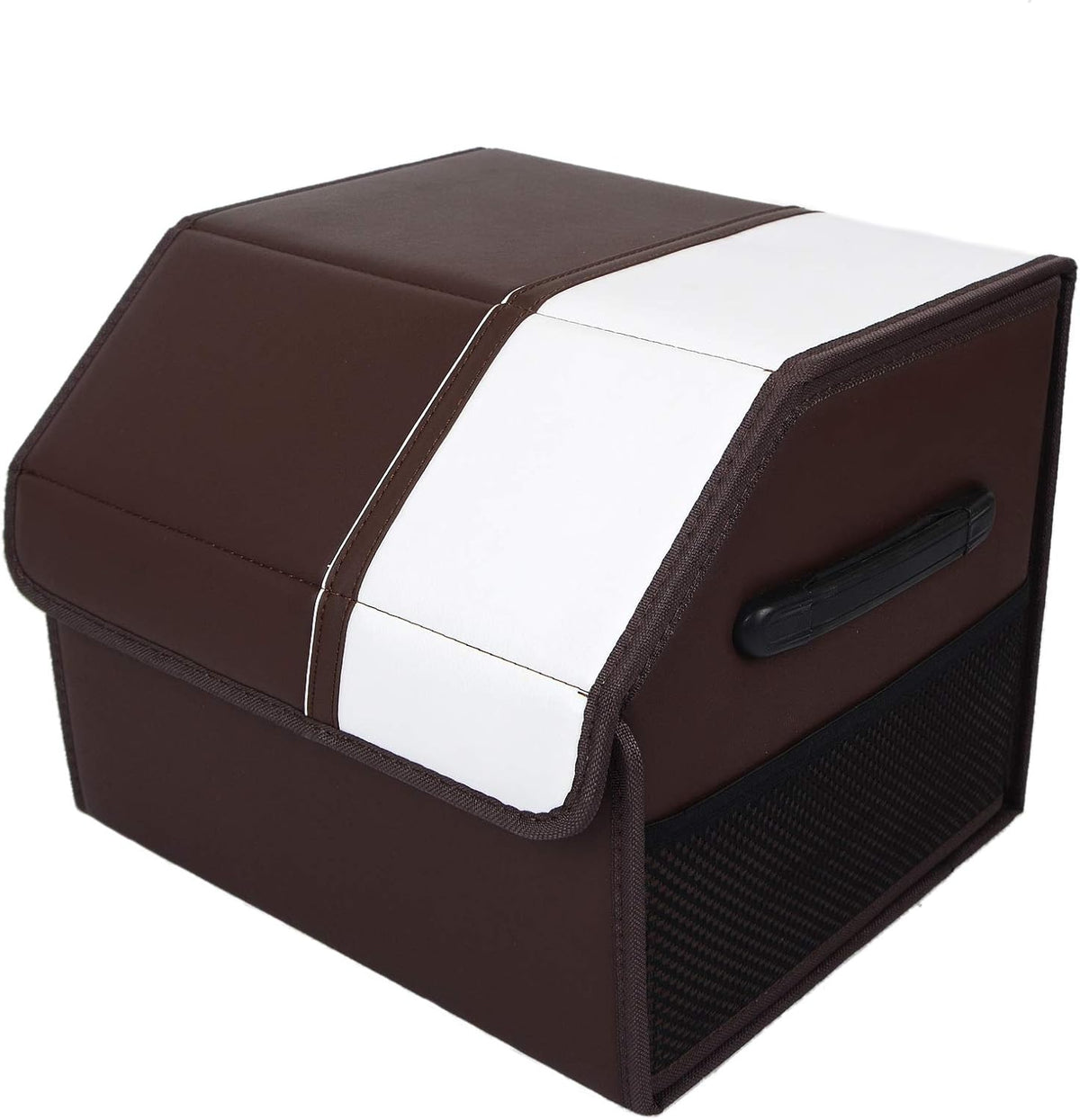 Foldable Car Trunk Storage Box PU Leather with Lid Pack of 2 K5363
