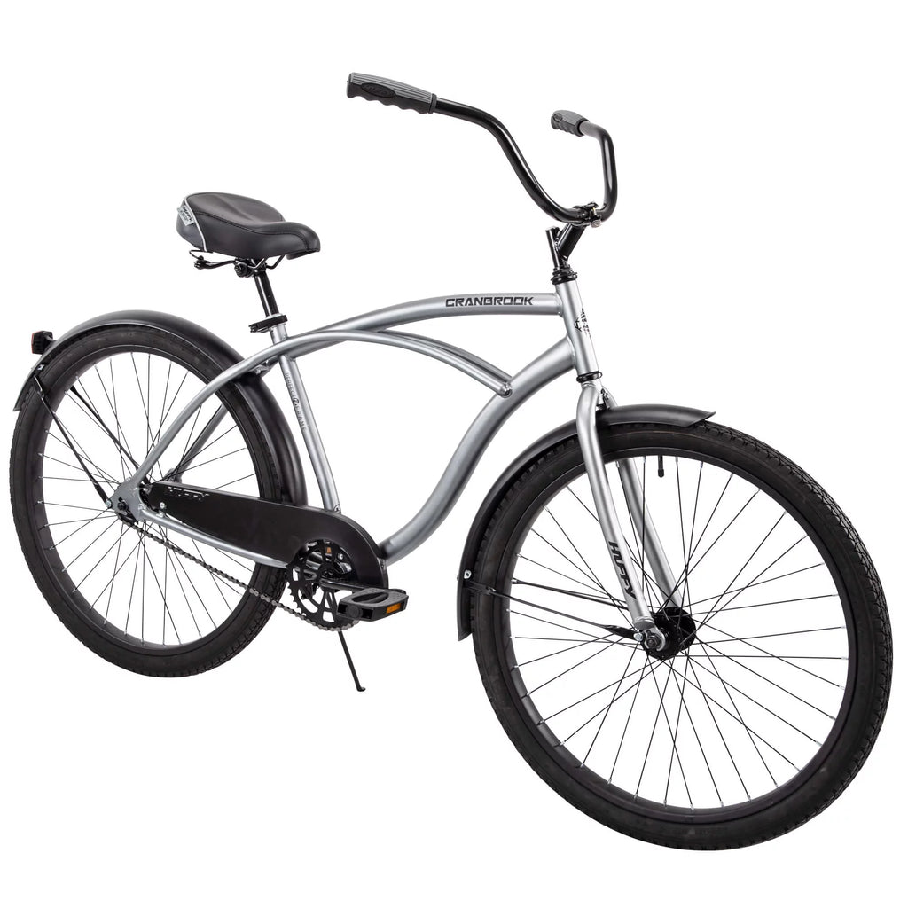 Silver 26" Men's Beach Cruiser Bike J730894