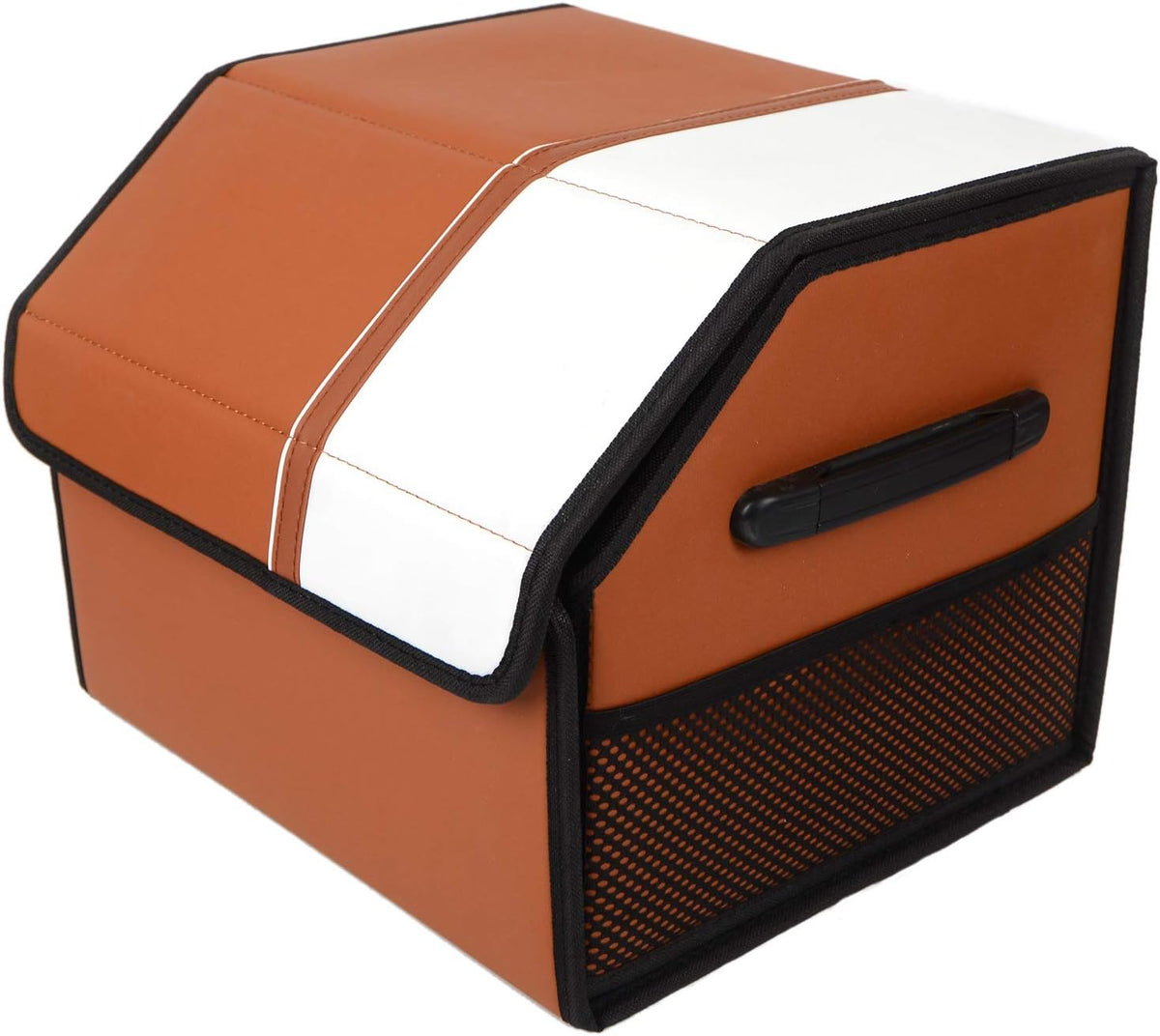 Foldable Car Trunk Storage Box PU Leather with Lid Pack of 2 K5363