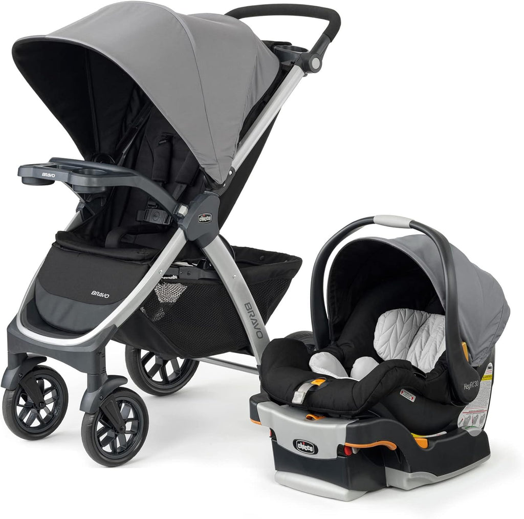 3-in-1 Travel System Stroller with Infant Car Seat and Base, Camden/Black & Grey W872518