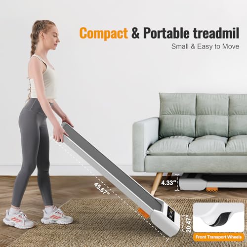 2.5HP Under Desk Treadmill with Remote Control & LED Display C27162