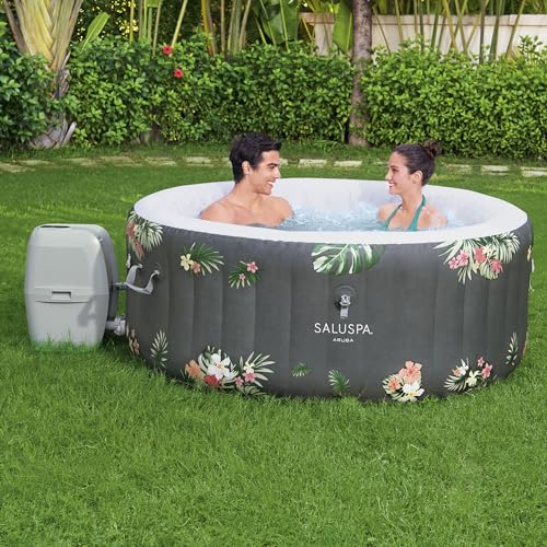 Gray Inflatable Hot Tub O137