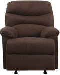Chocolate Upholstered Motion Recliner A488666