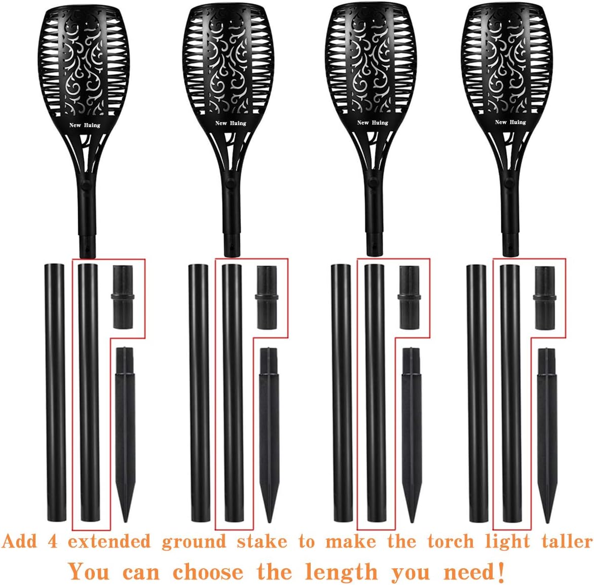 43 inch 96 LED Waterproof Solar Torch Lights P19640