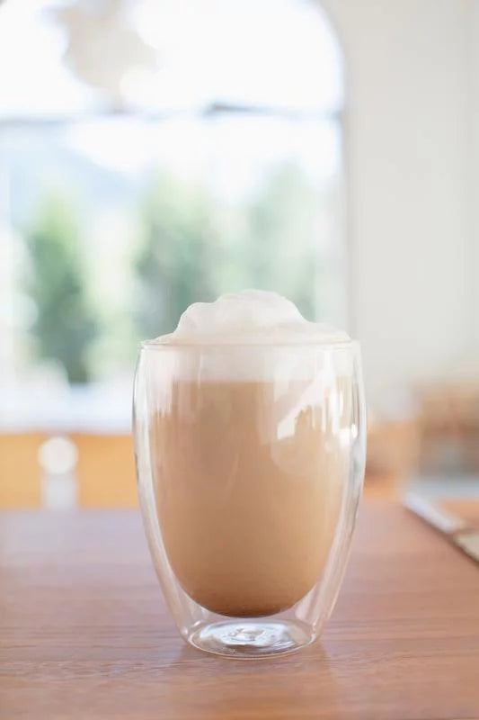 Double-Wall Clear Coffee Mug, 12 Ounces D38319