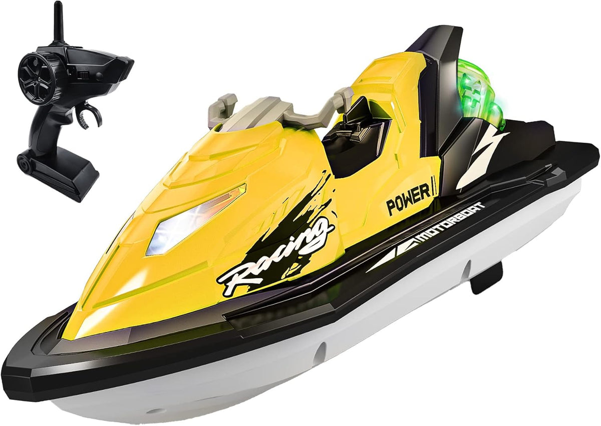 RC Boat with Rechargeable Battery Dual Motors Blue P495238