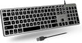 Space Gray Backlit Wired Mac Keyboard with 107 Keys A27085
