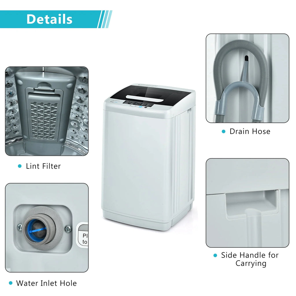 Portable Full-Automatic Washing Machine 8.8lbs R7311