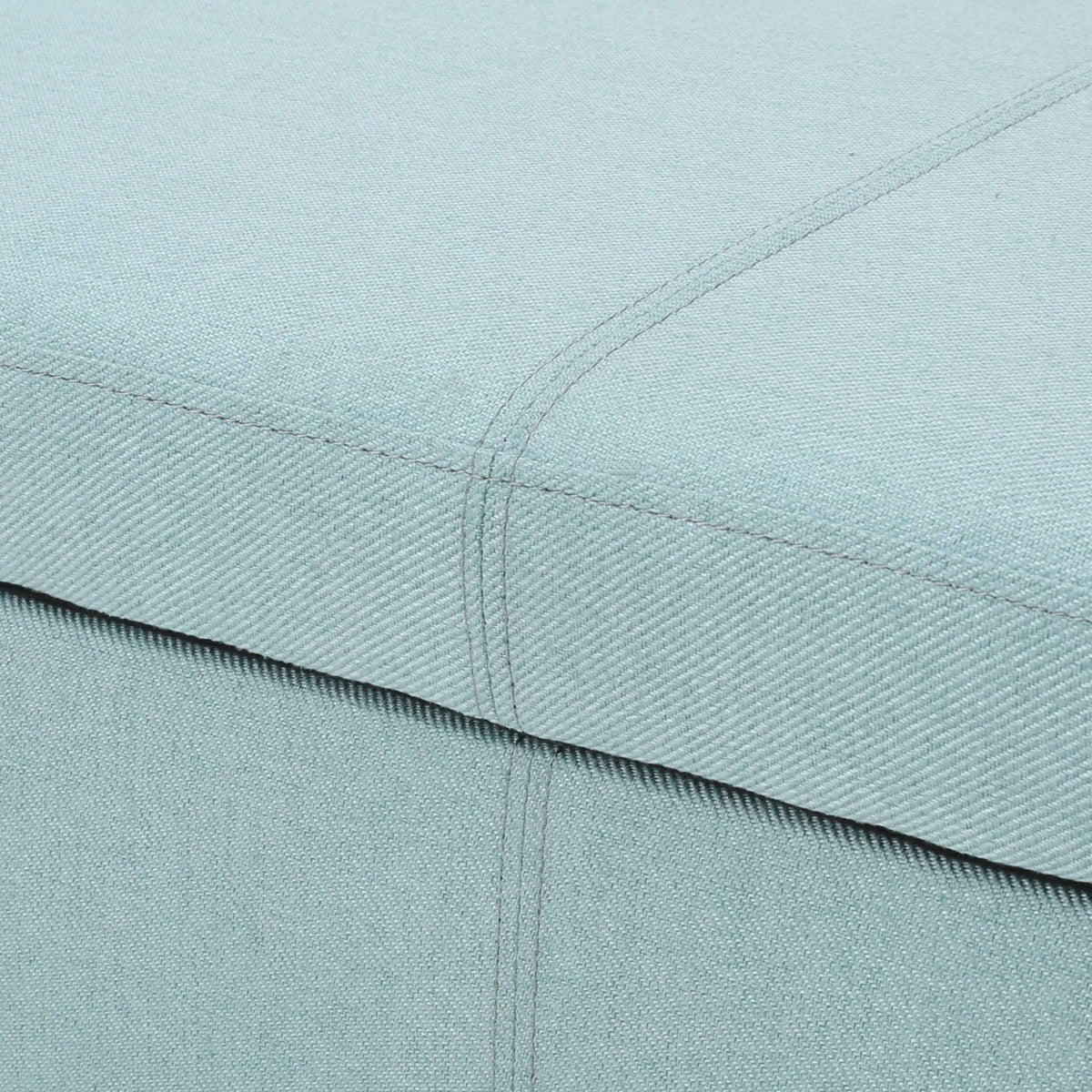 Light Grey Fabric Armed Storage Ottoman Bench C61308