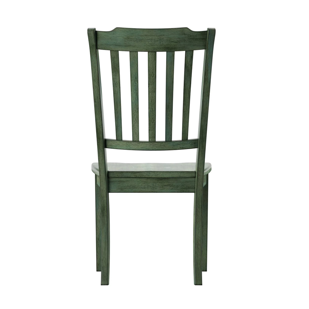 Antique Sage Green Wood Dining Chairs, Set of 2 P8271