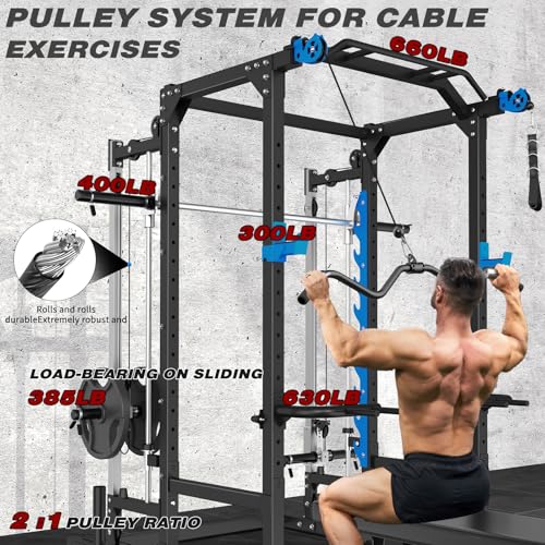 Power Cage with Cable Crossover and LAT-Pull Down System L8573