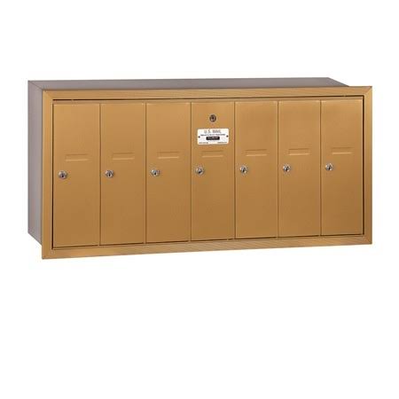 Aluminum Vertical Mailbox 7 Doors W9322