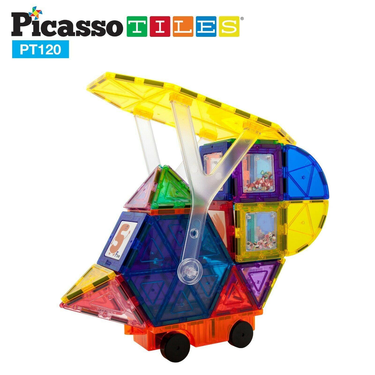 120-Piece 3D Magnetic Building Block Set D2781