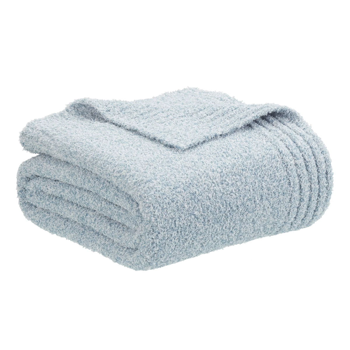 Blue Knit Throw F51601