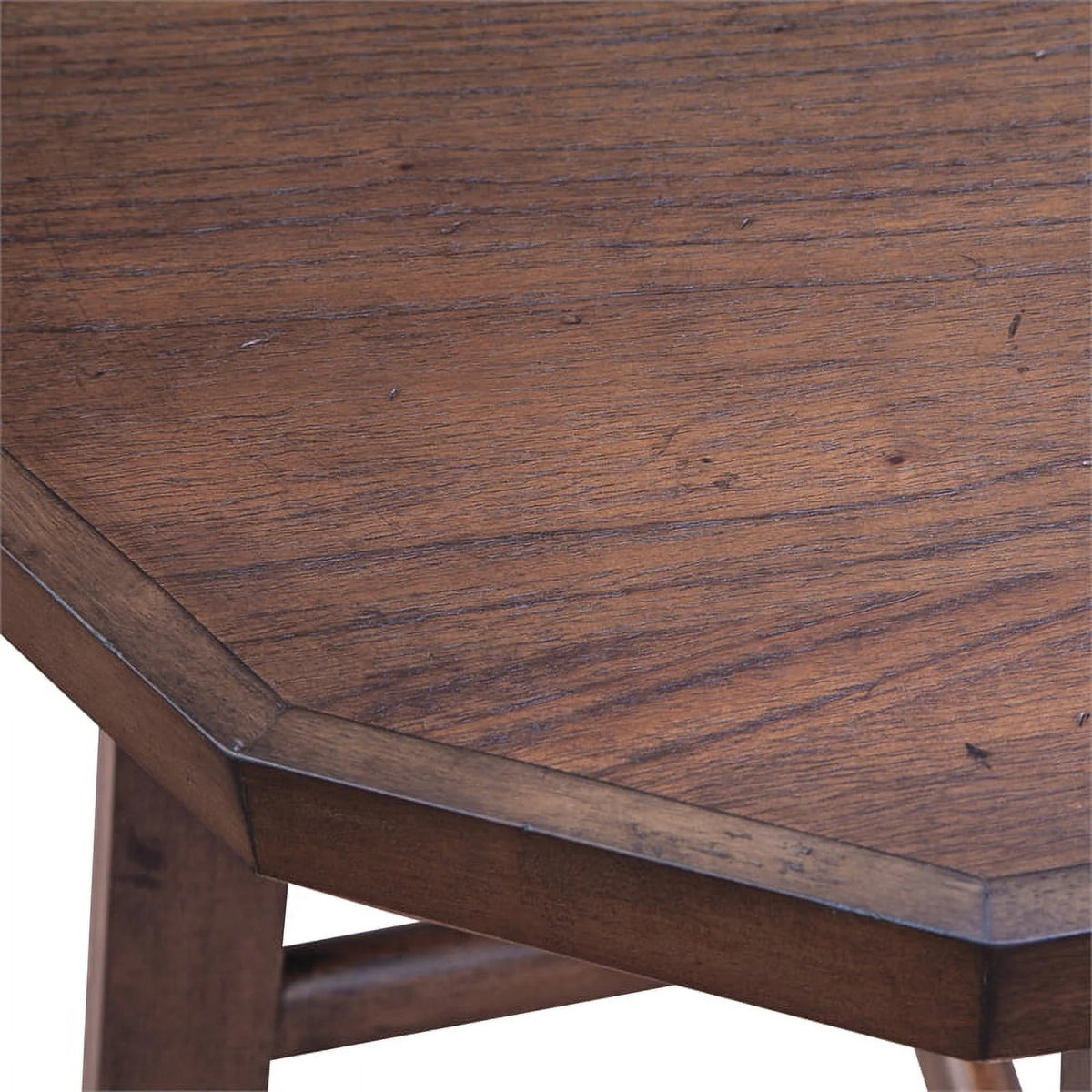 Burnt Caramel Finish Wood End Table V83942