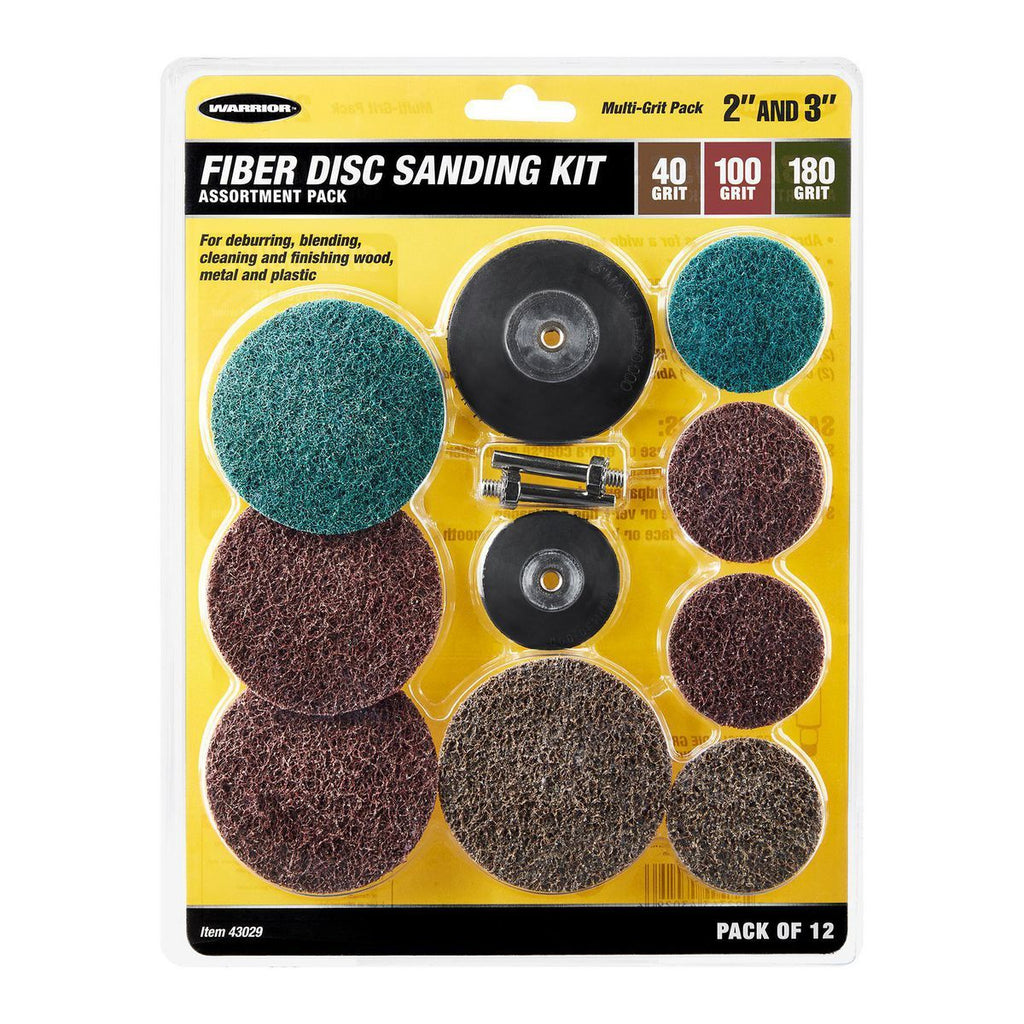 2 in. 3 in. Fiber Disc Sanding Kit F985996