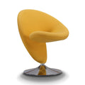 Yellow Fabric Swivel Accent Chair Z940157