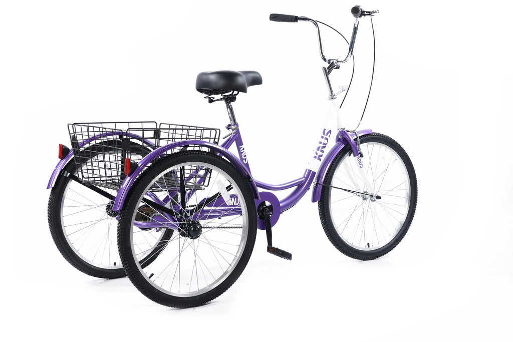 26 inch Single Speed Three Wheel Cruiser Bike with Large Basket P507