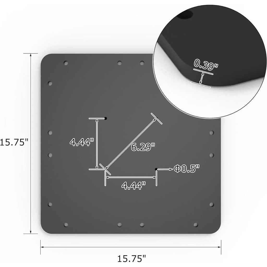Offset Patio Umbrella Steel Plate Base X2691