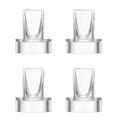 4 pc Duckbill Valves for Wearable Breast Pumps V8267