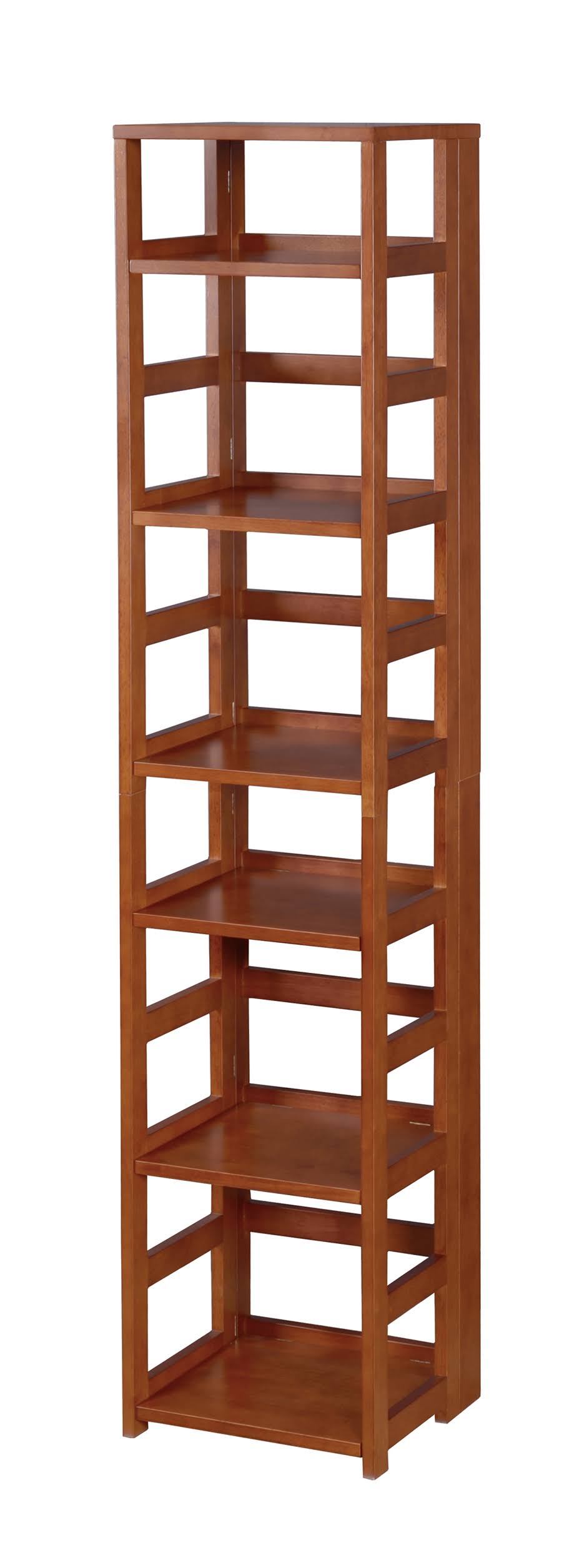 White 67x22 High Square Folding Bookcase O3428