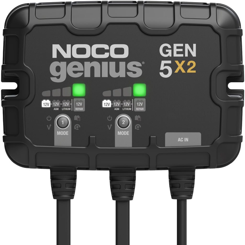2-Bank 10A 12V Onboard Battery Charger E24598