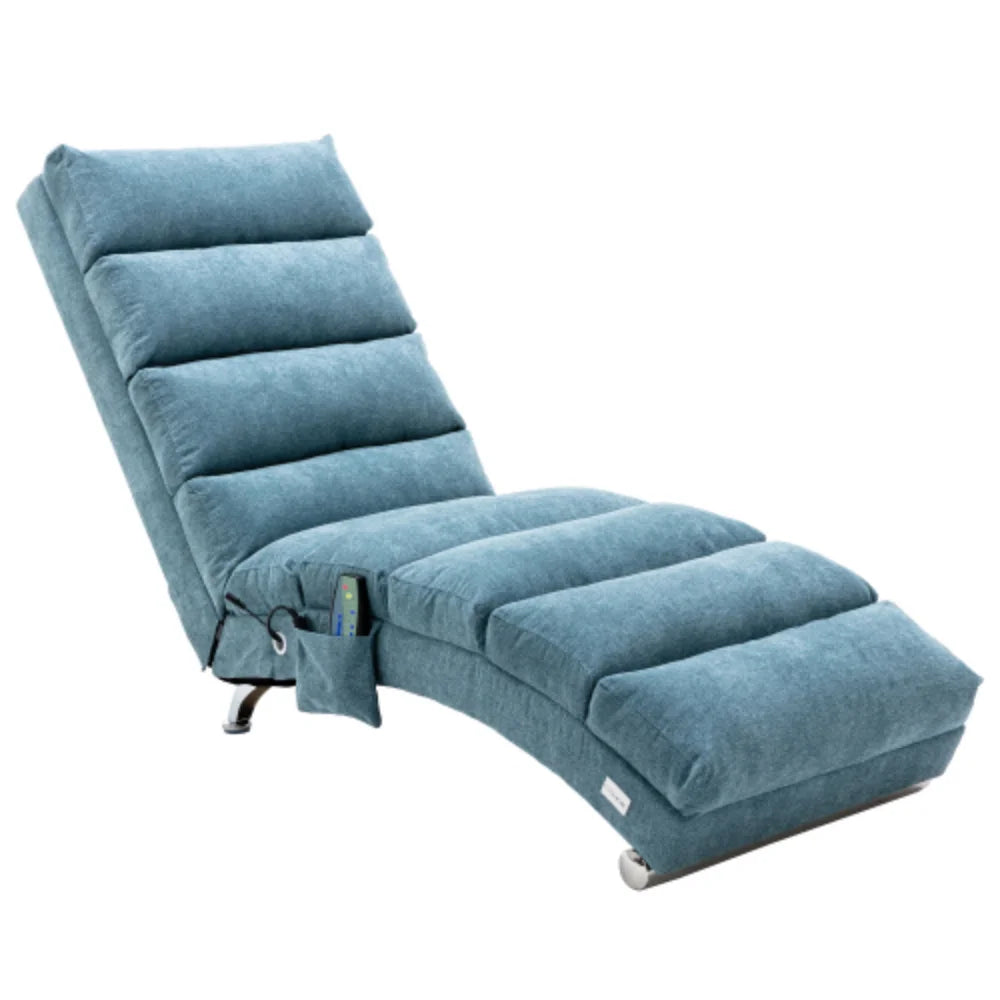 Blue Linen Chaise Lounge L73129