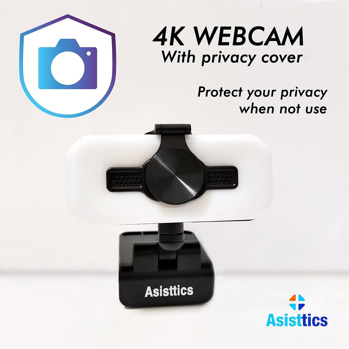 4K Webcam with Microphone and Ring Light T226833