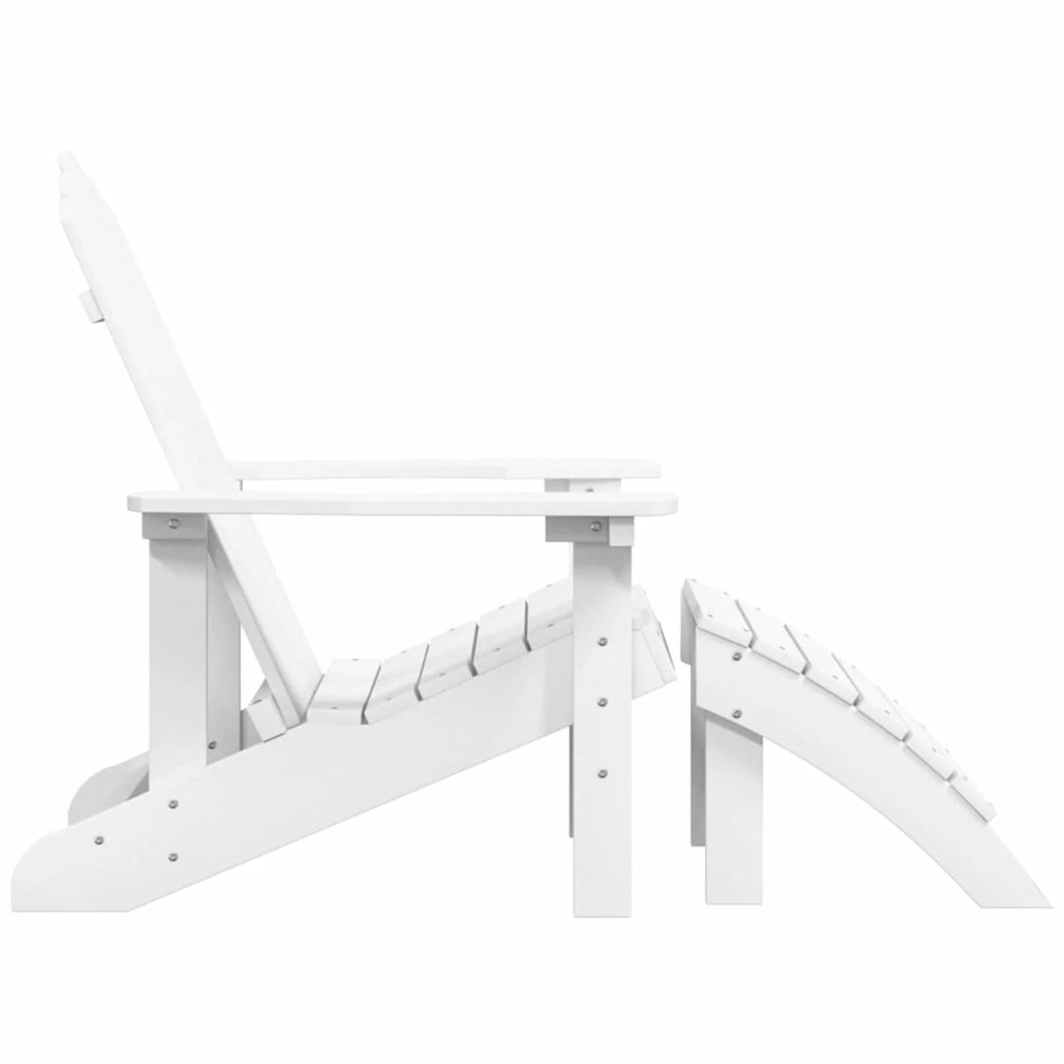 HDPE Outdoor Fire Pit Chair with Footstool U152500