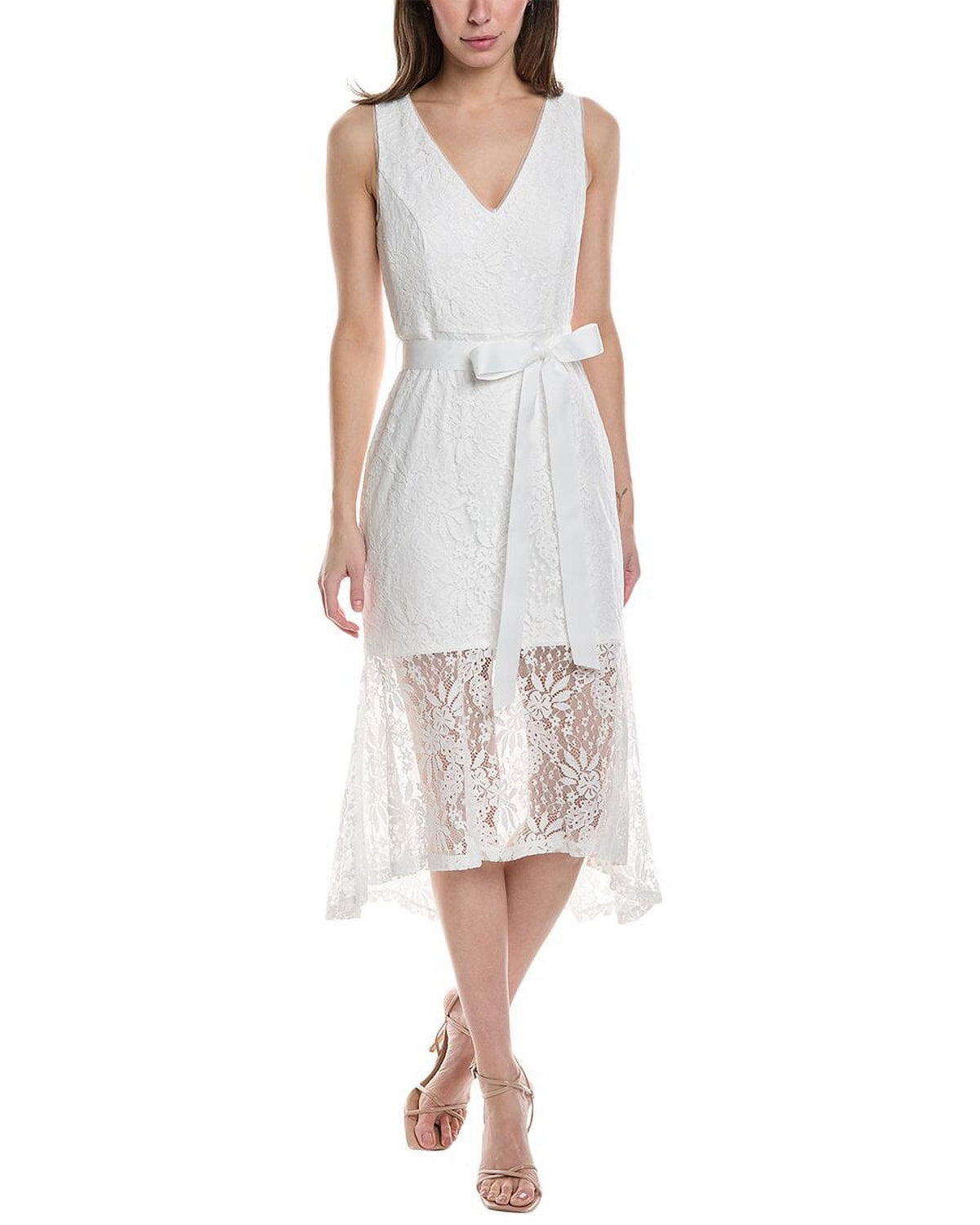 White Midi Dress V85793