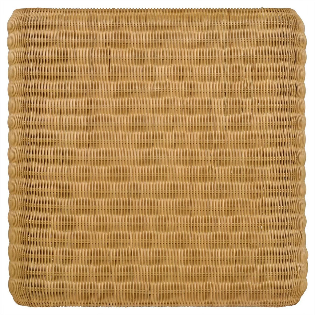 Square Coastal Rattan End Table P40236